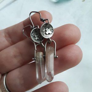 Sold // Ashley Weber pinned crystal earrings